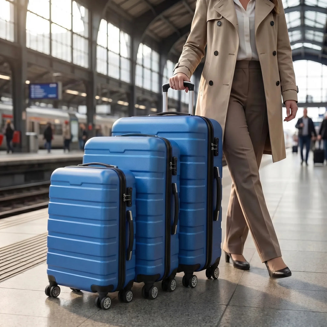 3-Piece hard-shell Spinner Suitcase Set - Roamset