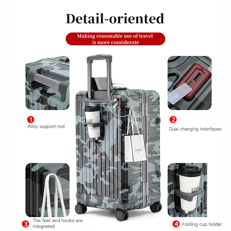 Hardshell Suitcase with Wide Handle for Travel 3