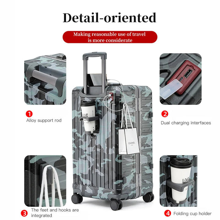 Hardshell Suitcase with Wide Handle for Travel 3
