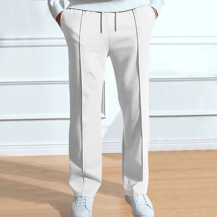 Men's Slim Fit Pants with Elastic Drawstring Waist 4