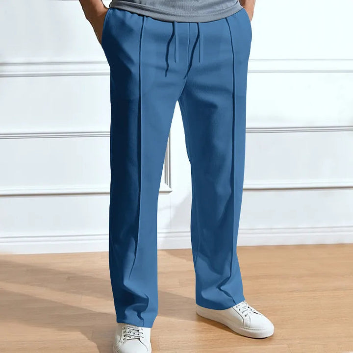 Men's Slim Fit Pants with Elastic Drawstring Waist 5