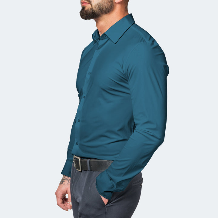 Men's No-Iron Shirt, Wrinkle-Free with Stretch Comfort 11