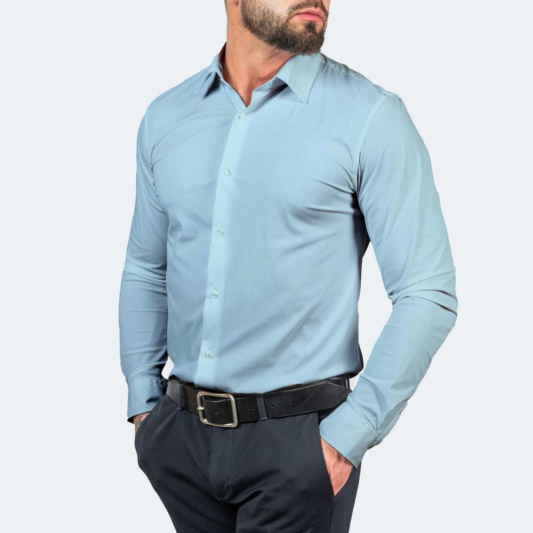 Men's No-Iron Shirt, Wrinkle-Free with Stretch Comfort 12