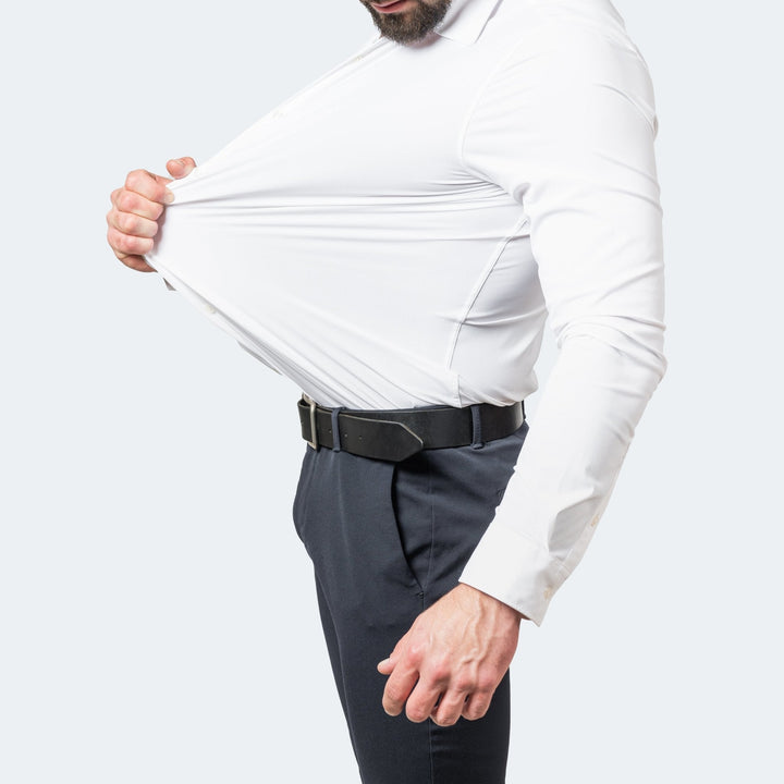 Men's No-Iron Shirt, Wrinkle-Free with Stretch Comfort 1