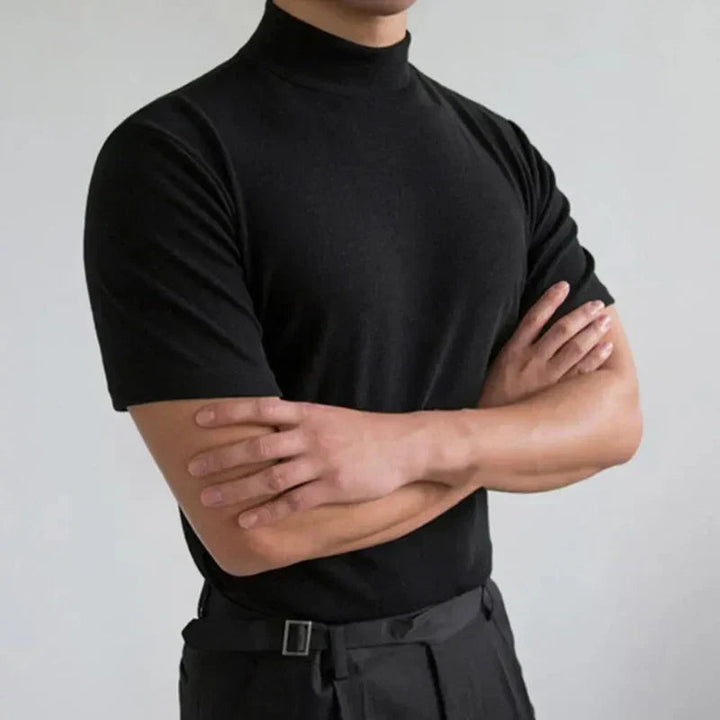 Men's High-Neck T-Shirt – Classic Modern Design for Any Occasion 2