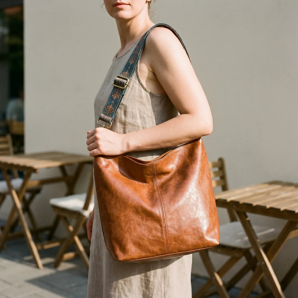 Hobo Style Shoulder Bag - Vintara