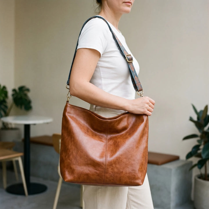 Hobo Style Shoulder Bag - Vintara