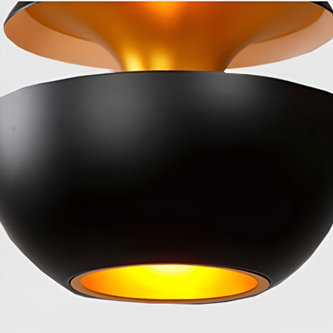 AppleGlow Pendant Light - Artistic E27 Fixture in Black & White 11