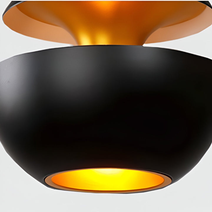 AppleGlow Pendant Light - Artistic E27 Fixture in Black & White 11
