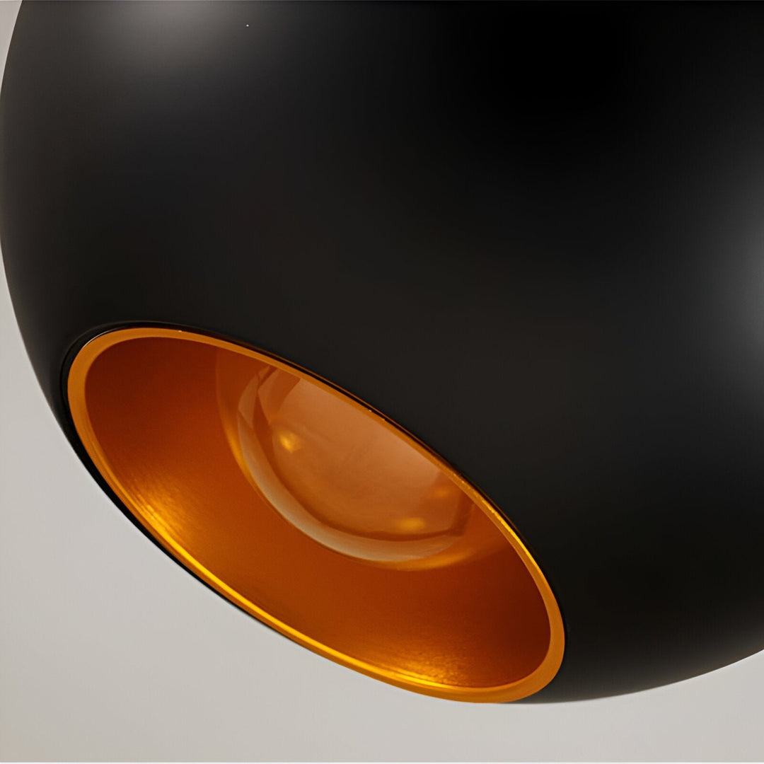 AppleGlow Pendant Light - Artistic E27 Fixture in Black & White 12