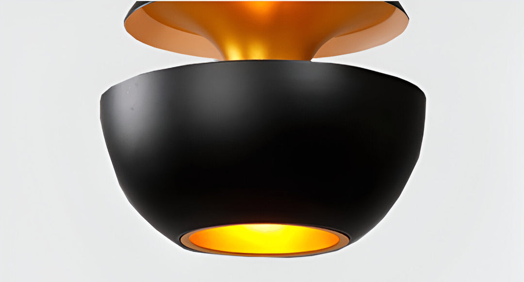 AppleGlow Pendant Light - Artistic E27 Fixture in Black & White 15