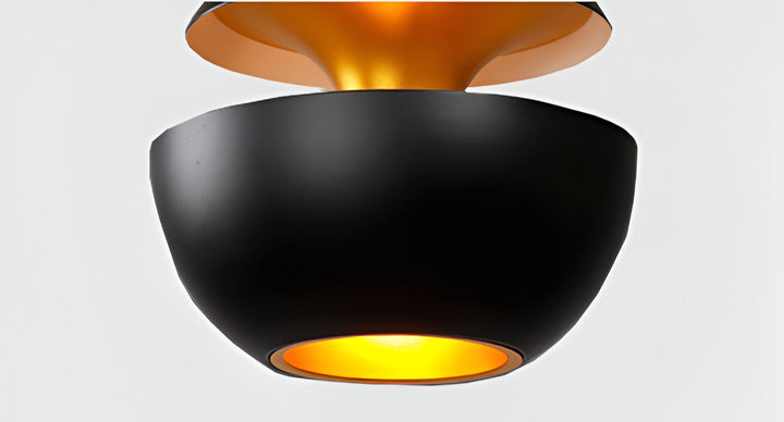AppleGlow Pendant Light - Artistic E27 Fixture in Black & White 15