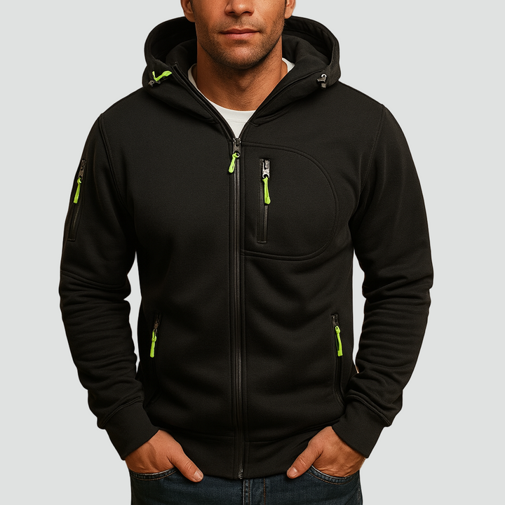 Men's Hoodie | Zip Closure & Adjustable Hood 2