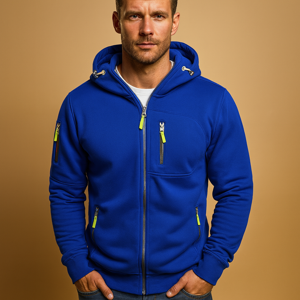 Men's Hoodie | Zip Closure & Adjustable Hood 3