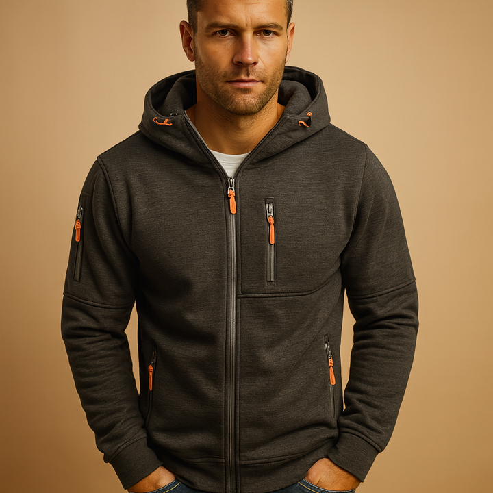 Men's Hoodie | Zip Closure & Adjustable Hood 4