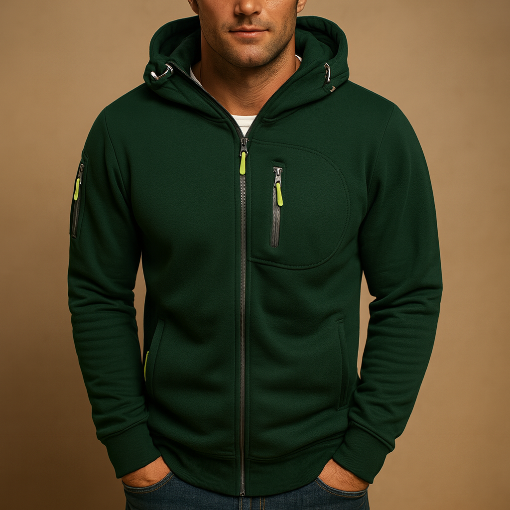 Men's Hoodie | Zip Closure & Adjustable Hood 5