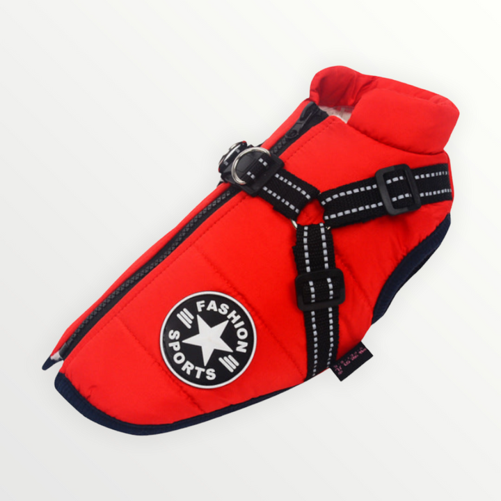 Dog Jacket with Built-In Harness, Windproof and Water-Resistant, Reflective 14