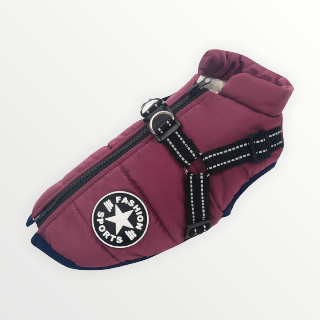 Dog Jacket with Built-In Harness, Windproof and Water-Resistant, Reflective 15