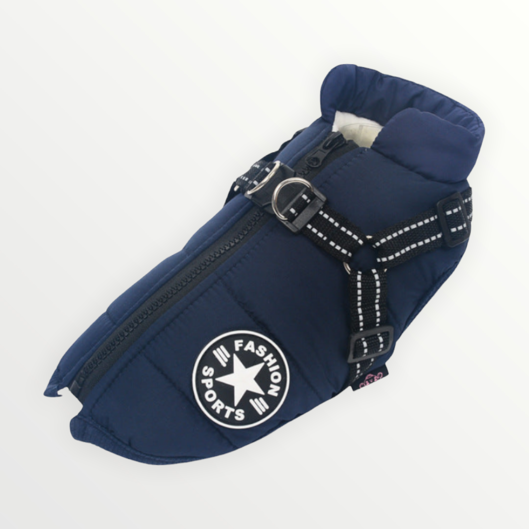 Dog Jacket with Built-In Harness, Windproof and Water-Resistant, Reflective 16
