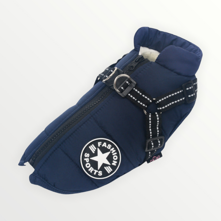 Dog Jacket with Built-In Harness, Windproof and Water-Resistant, Reflective 16