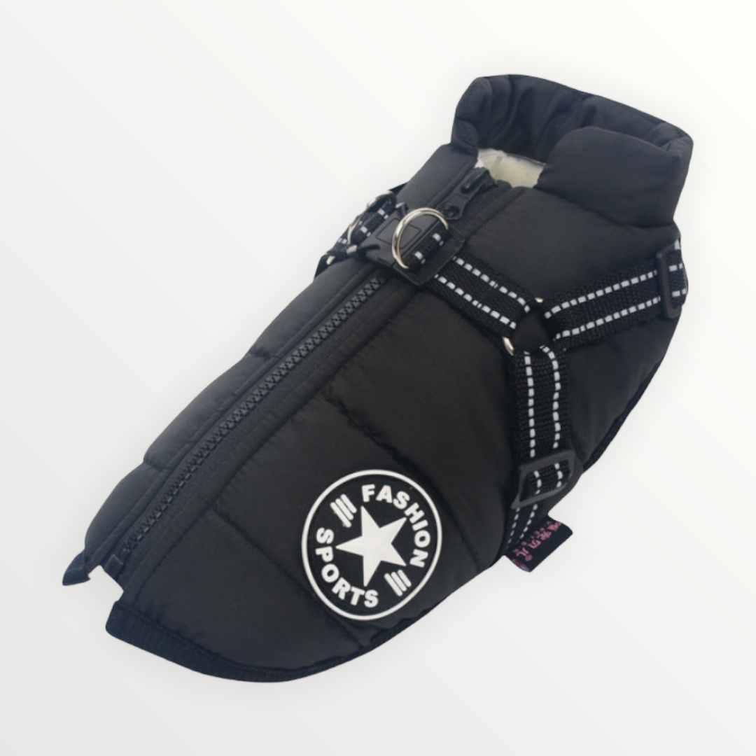 Dog Jacket with Built-In Harness, Windproof and Water-Resistant, Reflective 19
