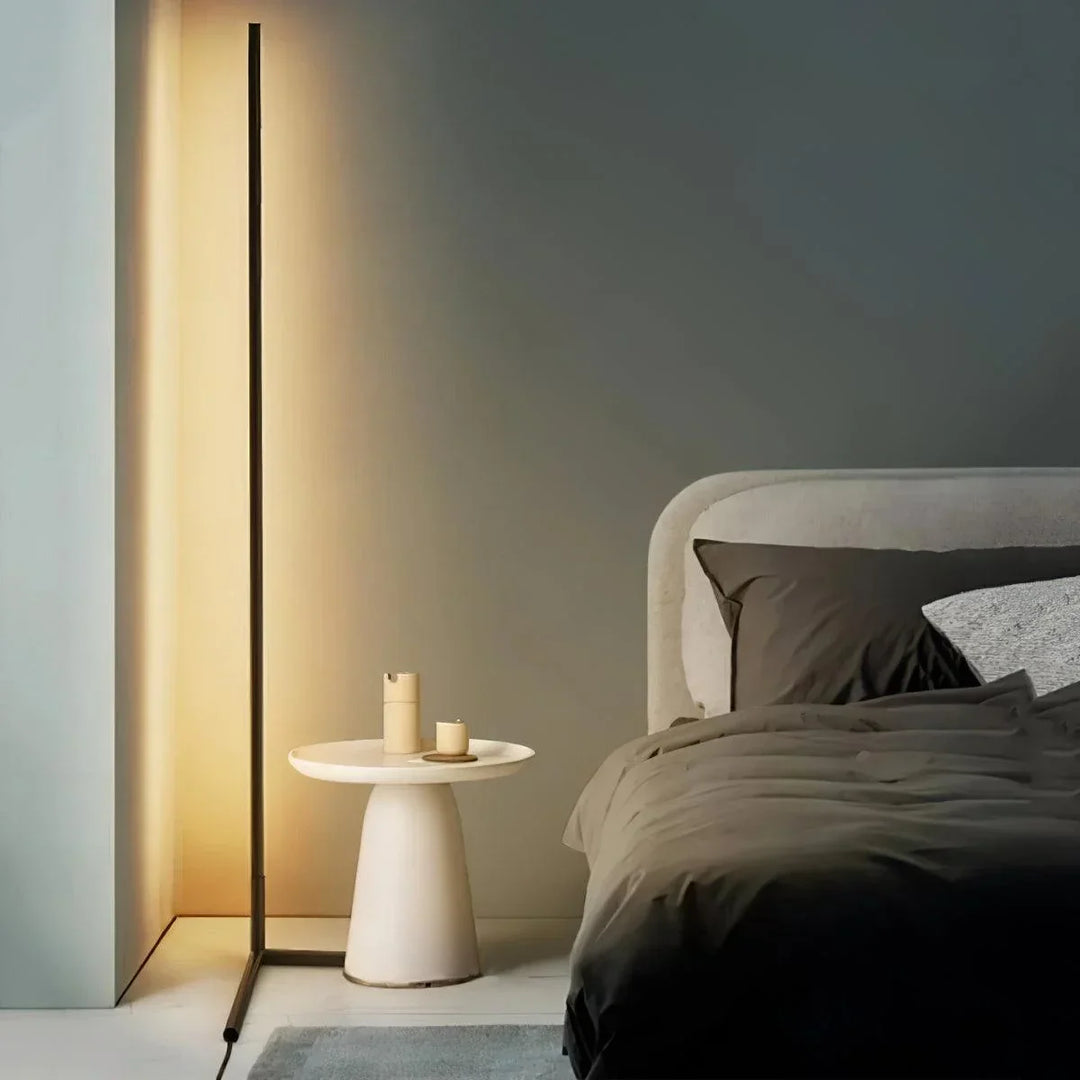 Nordic LED Floor Lamp with Remote, Dimmable RGB and Warm White, 142 cm 1
