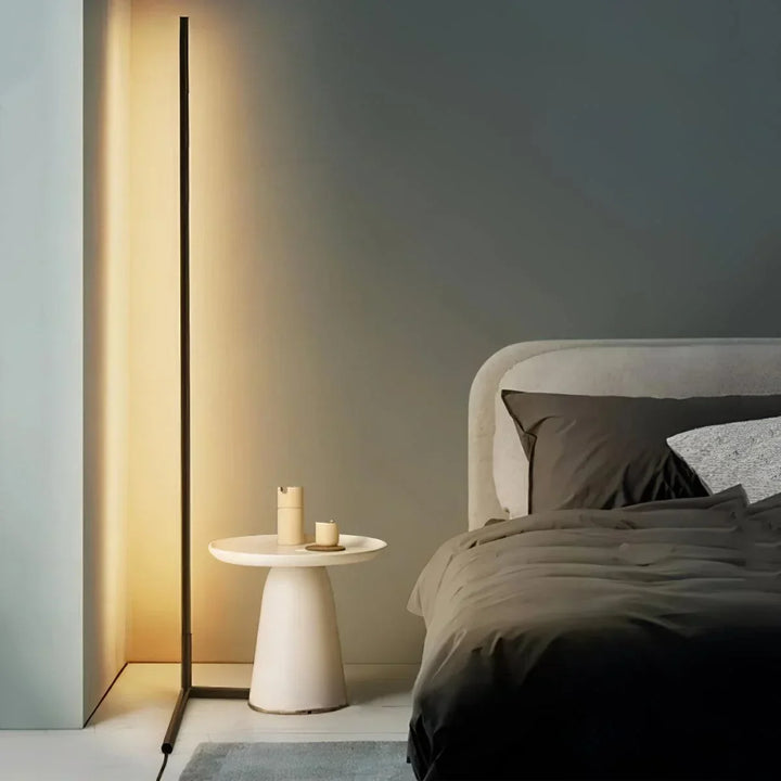 Nordic LED Floor Lamp with Remote, Dimmable RGB and Warm White, 142 cm 1