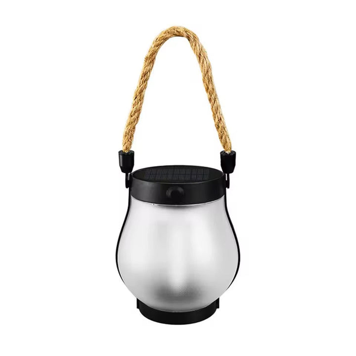 Solar Flame Effect Lantern, Automatic Weatherproof LED Outdoor Light 6