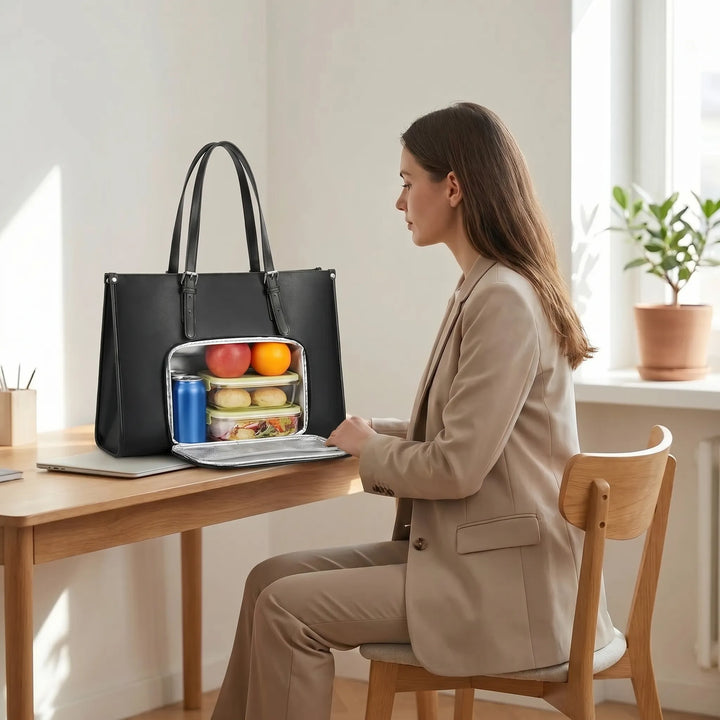 2-In-1 insulated Lunch And Laptop Tote - Lunchova