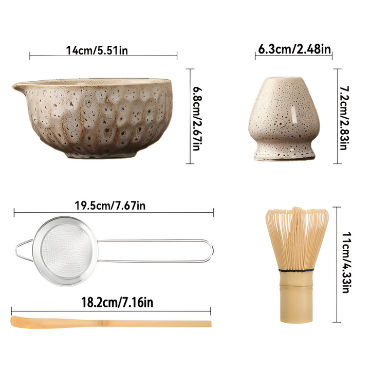 5-Piece Matcha Set with Handcrafted Ceramic Bowl and Bamboo Accessories 15