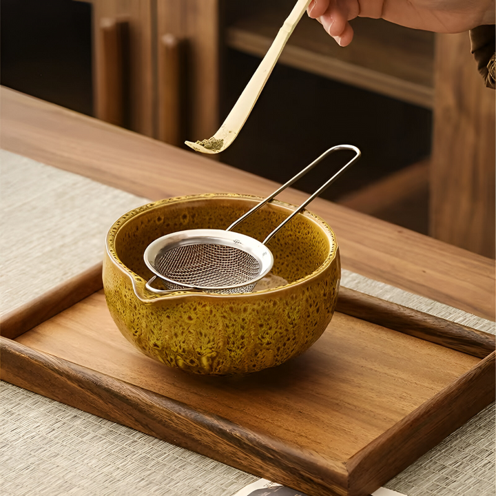 5-Piece Matcha Set with Handcrafted Ceramic Bowl and Bamboo Accessories 8