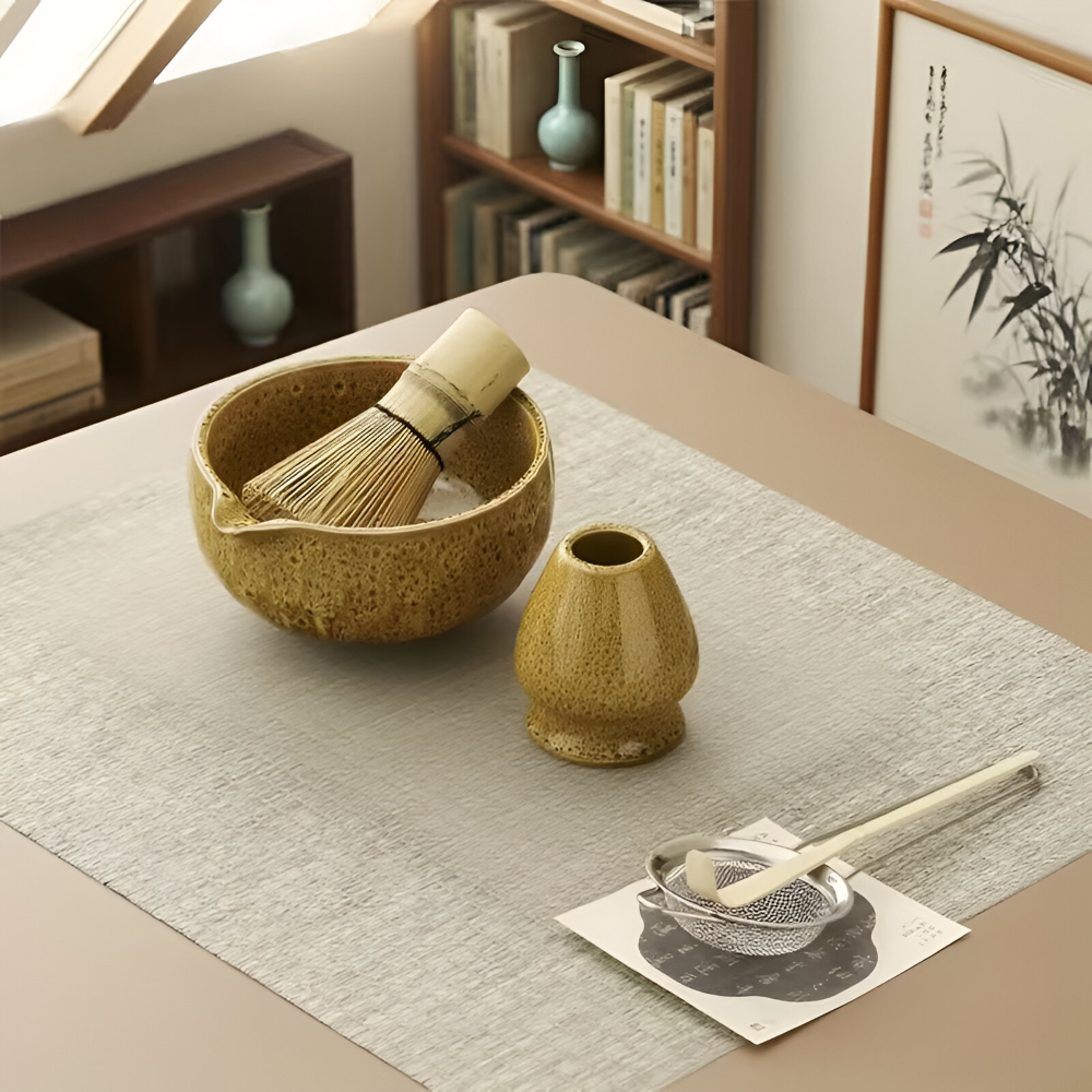5-Piece Matcha Set with Handcrafted Ceramic Bowl and Bamboo Accessories 11