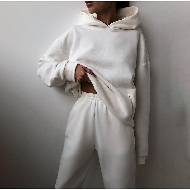 Women's Jogger Set | 2-Piece Hoodie & Pants with Stretch Waist 8