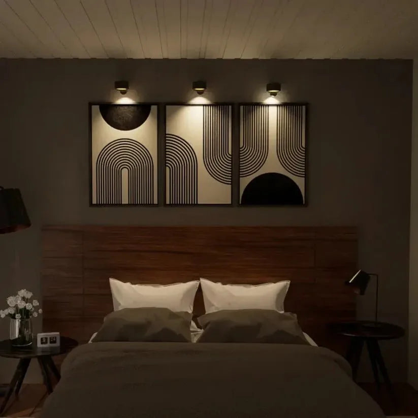 Cordless Magnetic Wall Lamp with 360° Rotating Head and Remote Control 10