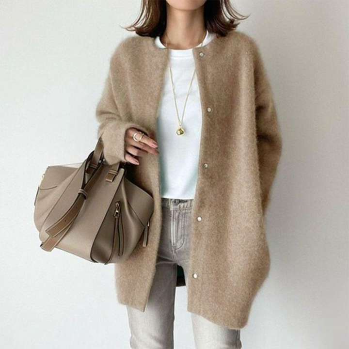 Women's Soft Cashmere Cardigan, Lightweight, Warm and Elegant 1