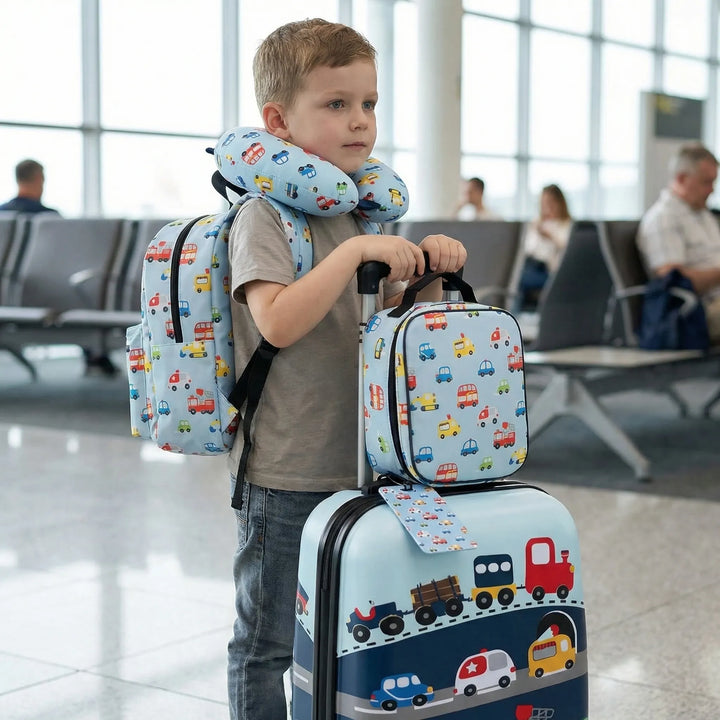 5-Piece hardside Kids Travel Luggage Set - Trotikid