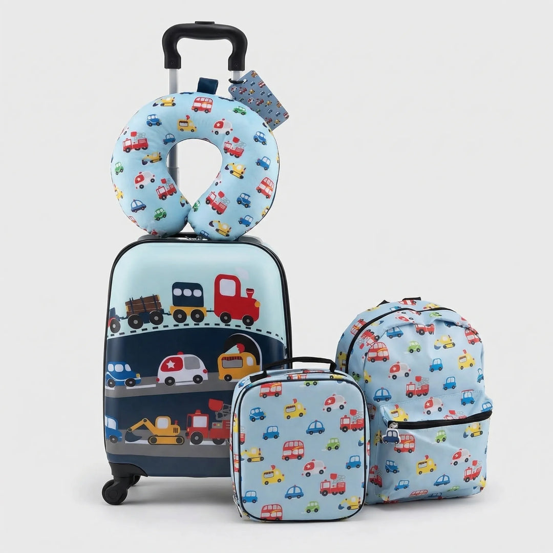 5-Piece hardside Kids Travel Luggage Set - Trotikid