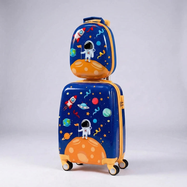 Hard-Shell Children's Suitcase And Backpack Set - Junglero