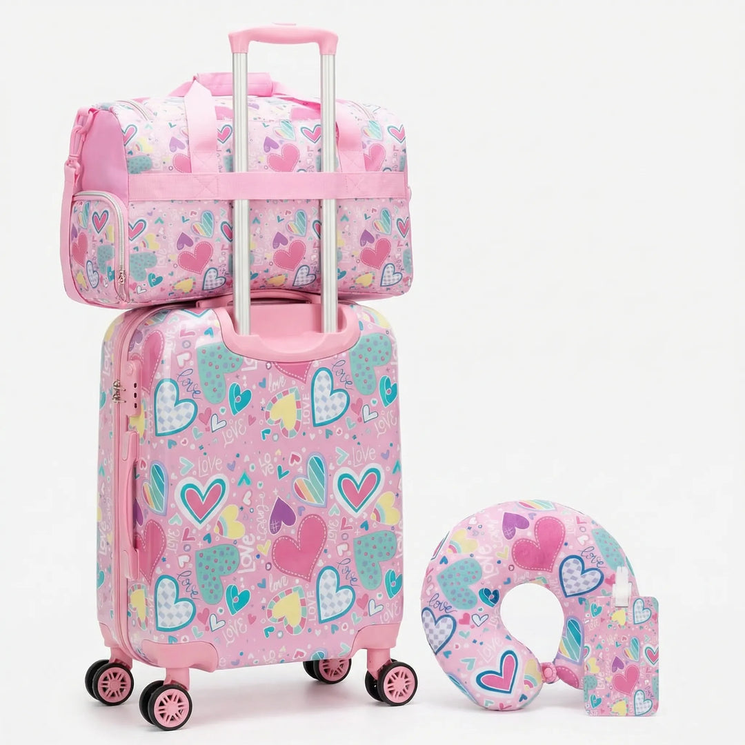 4-Piece hardshell Kids Carry-On Set - Jetsetta