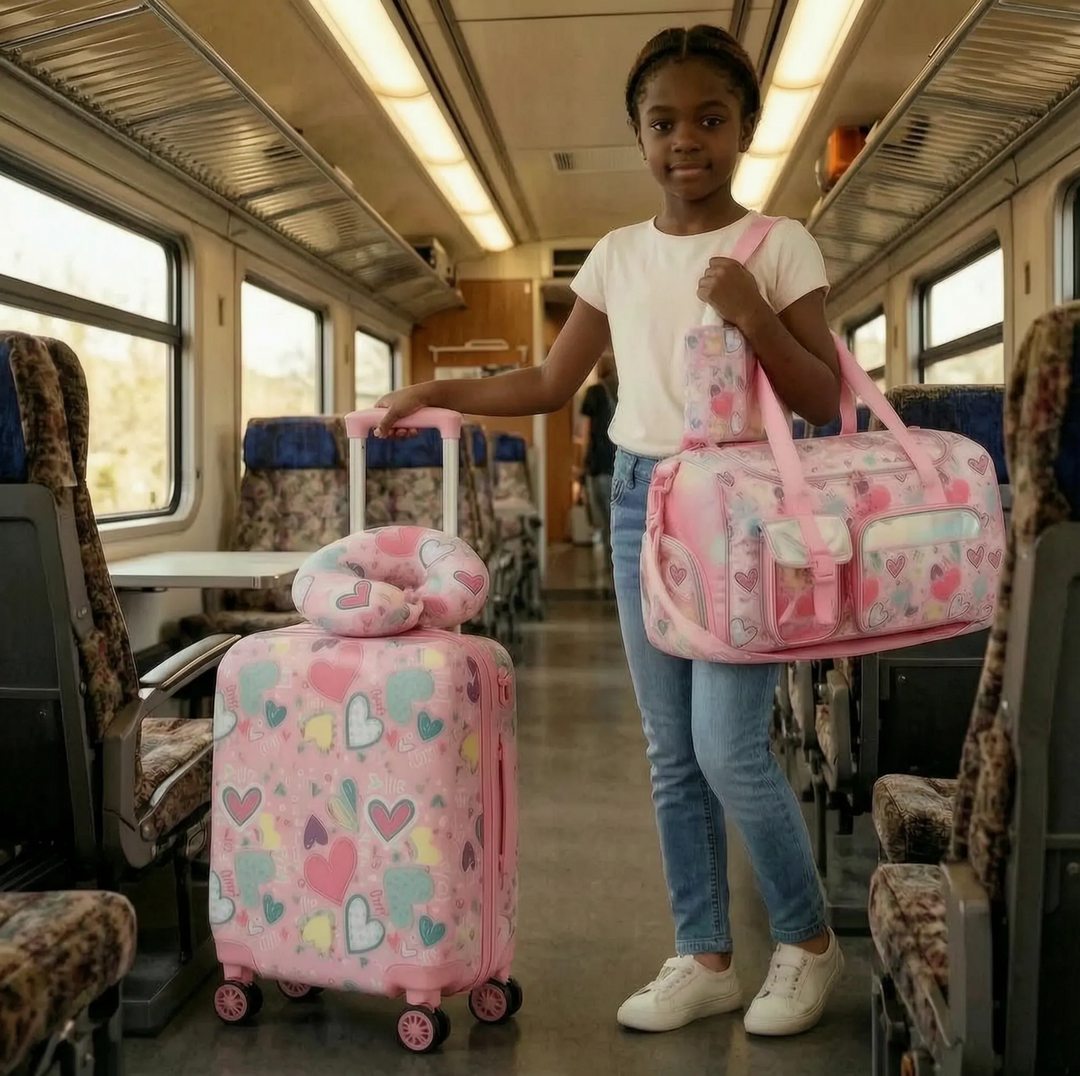 4-Piece hardshell Kids Carry-On Set - Jetsetta