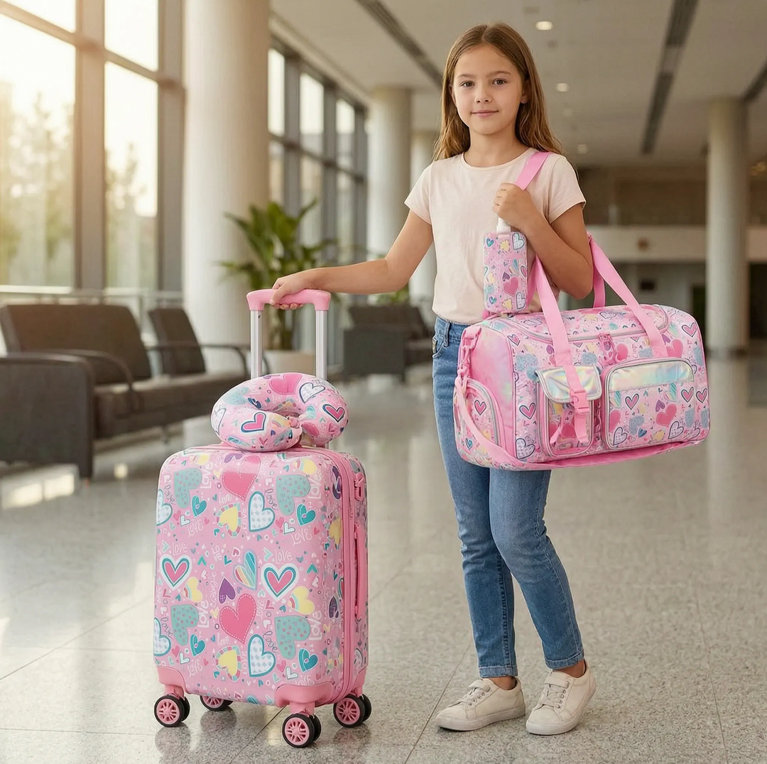 4-Piece hardshell Kids Carry-On Set - Jetsetta