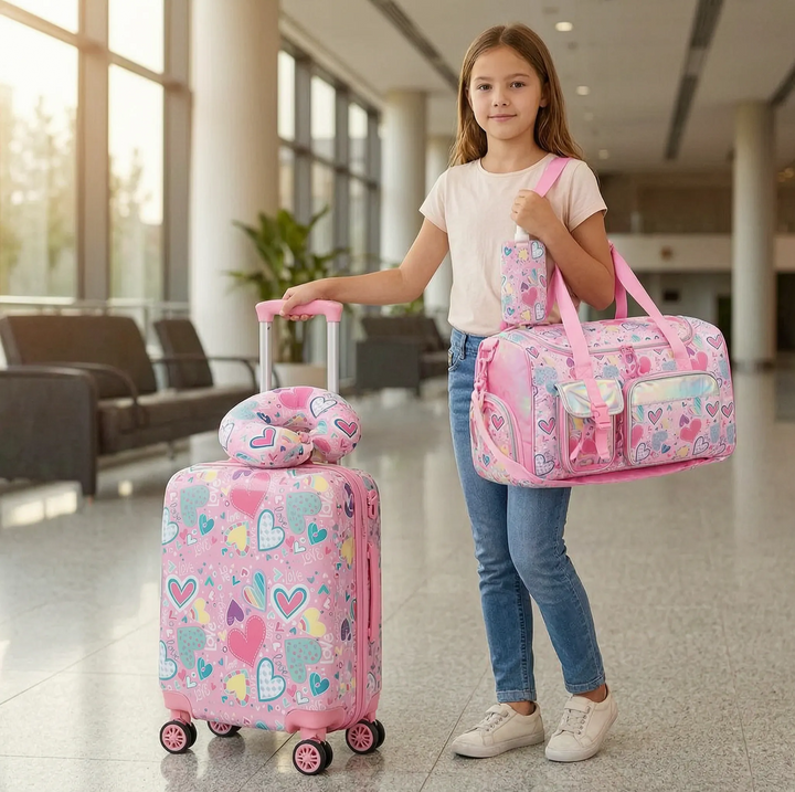 4-Piece hardshell Kids Carry-On Set - Jetsetta