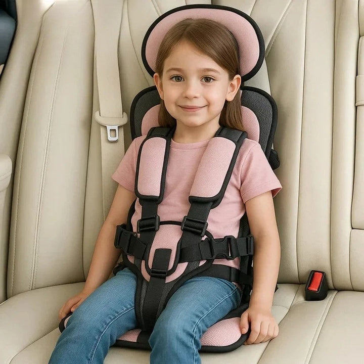 Foldable Kids Travel Seat with 5-Point Harness for Car, Taxi & Rental 11