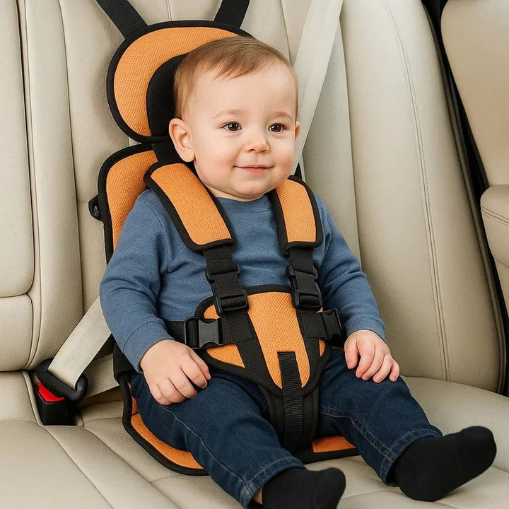 Foldable Kids Travel Seat with 5-Point Harness for Car, Taxi & Rental 15