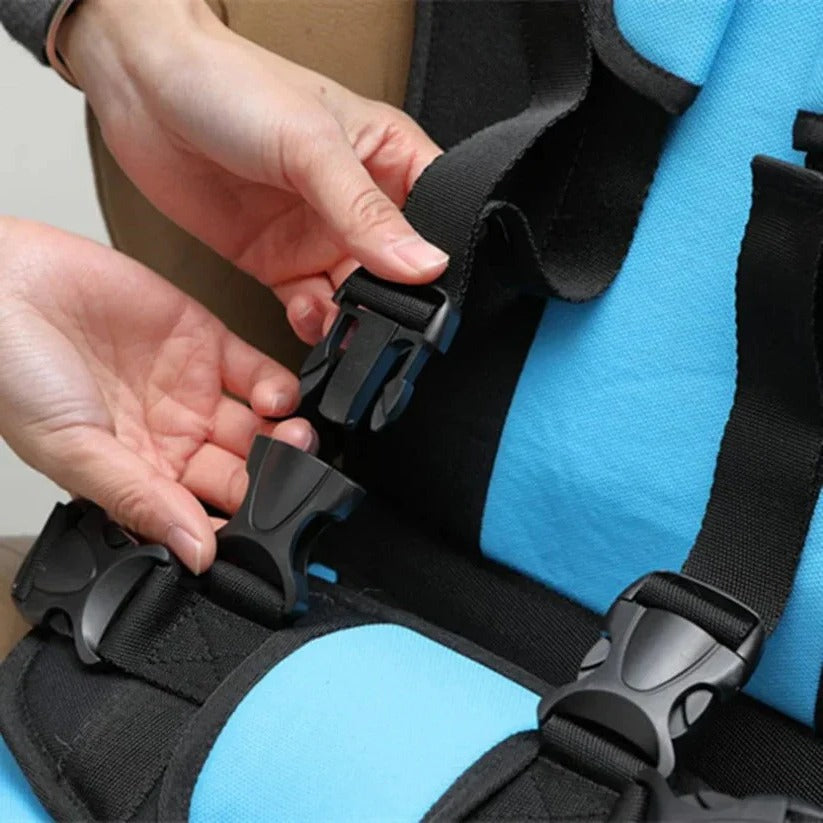 Foldable Kids Travel Seat with Harness - Quick Setup On the Go 9