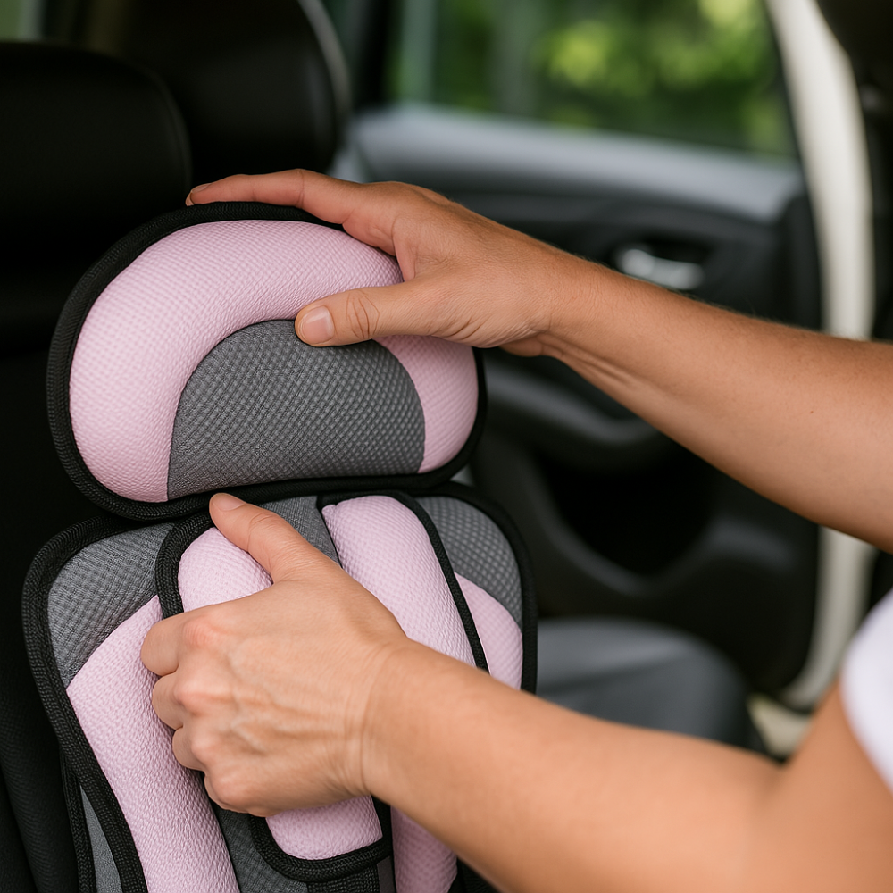 Kids Car Seat Cushion | Five-Point Harness | Breathable & Adjustable 4