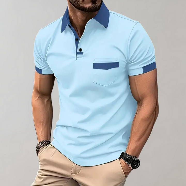 Men's Classic Polo Shirt in Breathable Polyester - Timeless Style and Comfort 3