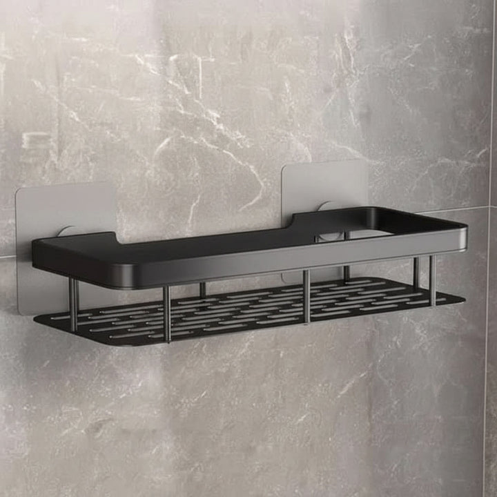 Self-Adhesive Bathroom Shelf, No Drilling, Stainless Steel and ABS 14