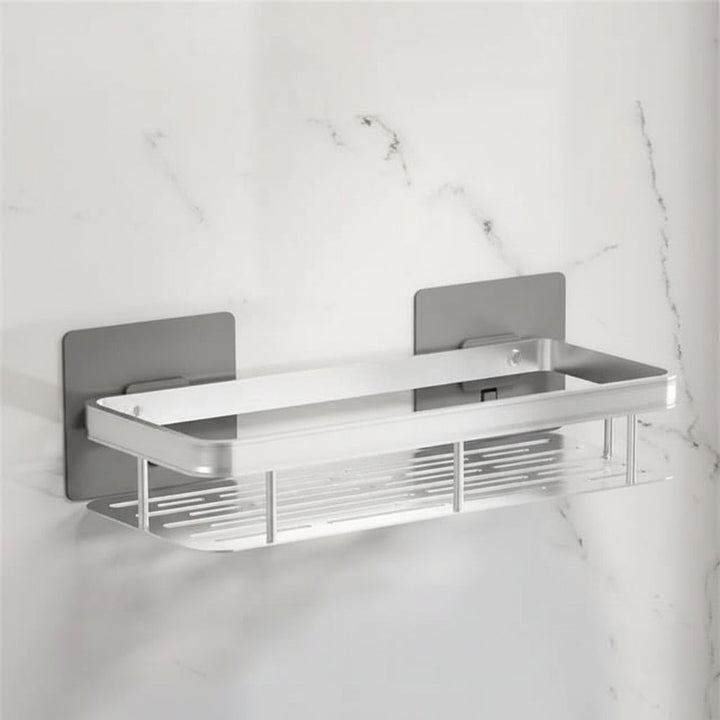 Self-Adhesive Bathroom Shelf, No Drilling, Stainless Steel and ABS 15
