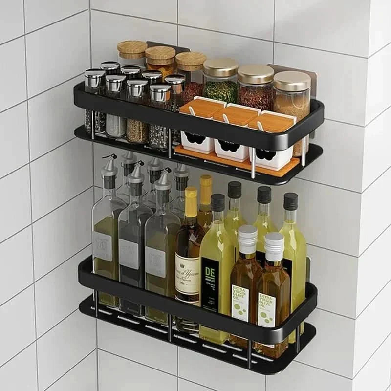 Self-Adhesive Bathroom Shelf, No Drilling, Stainless Steel and ABS 2
